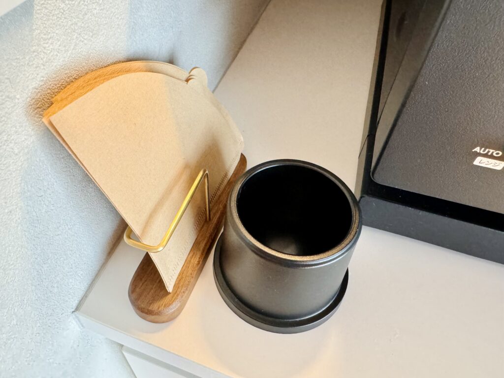 BLANC FUJI Suite Villa 畳スペース付客室 ミニバーエリアのコーヒーフィルター