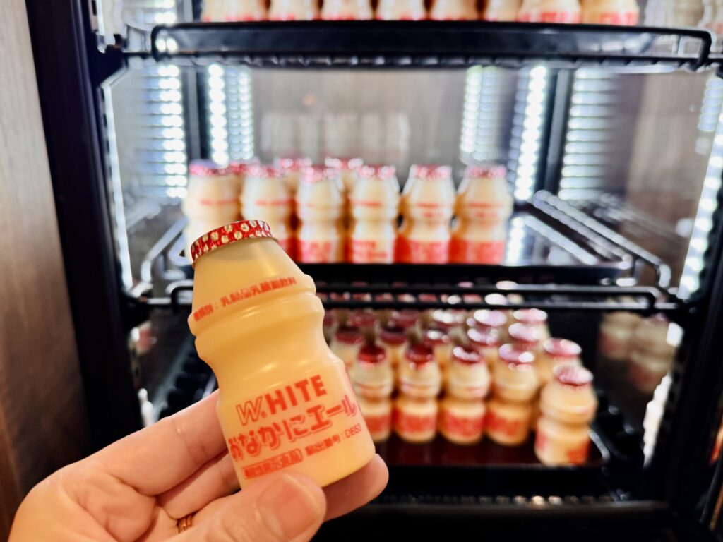 ドーミーインEXPRESS富士山御殿場 湯上がりサービスの乳酸菌飲料