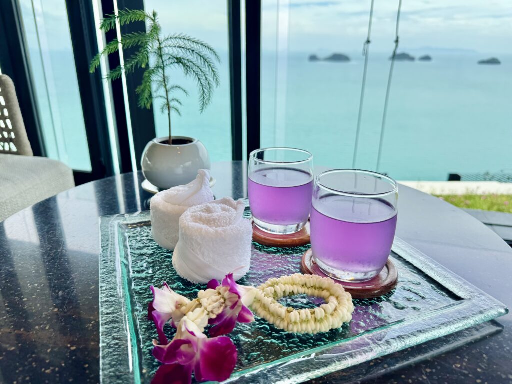 コンラッドコサムイのウェルカムドリンク