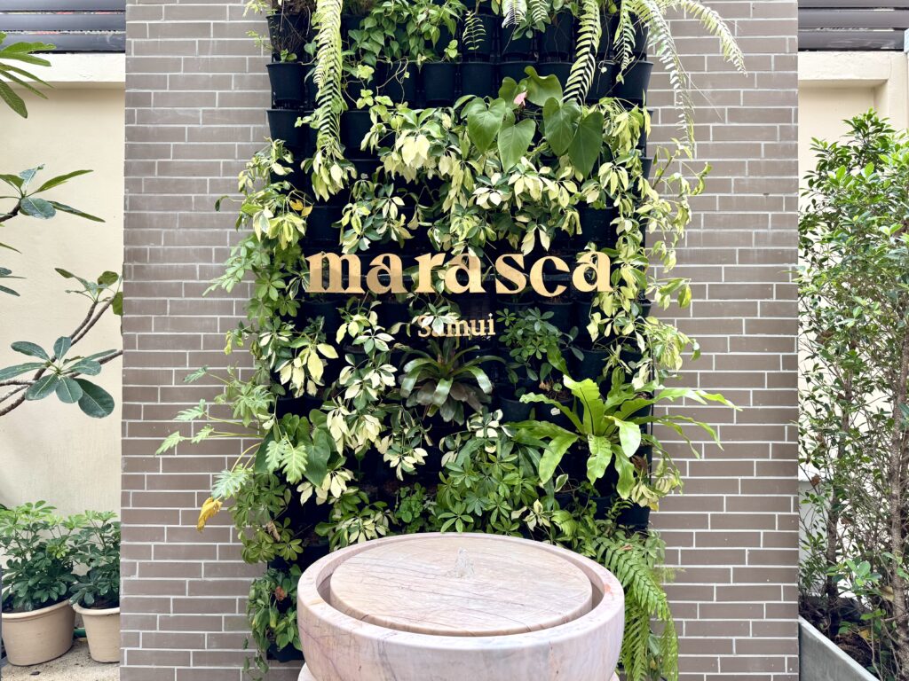 マラスカサムイのグリーンウォール