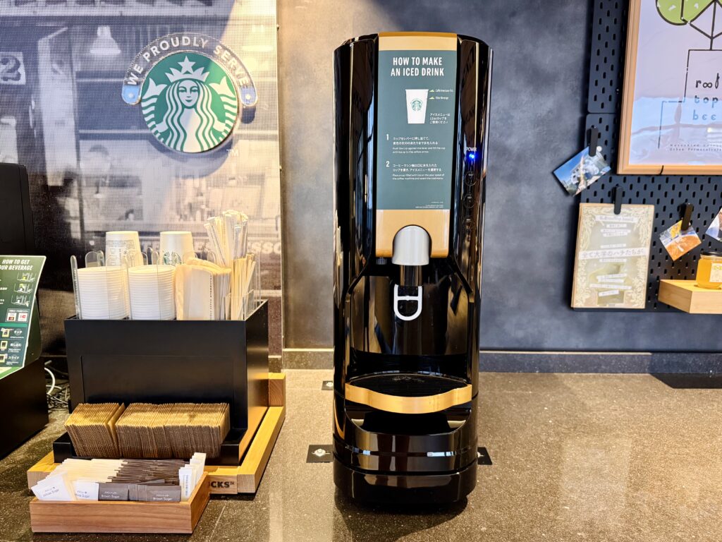 ダブルツリーbyヒルトン東京有明 スタバのドリンクマシン