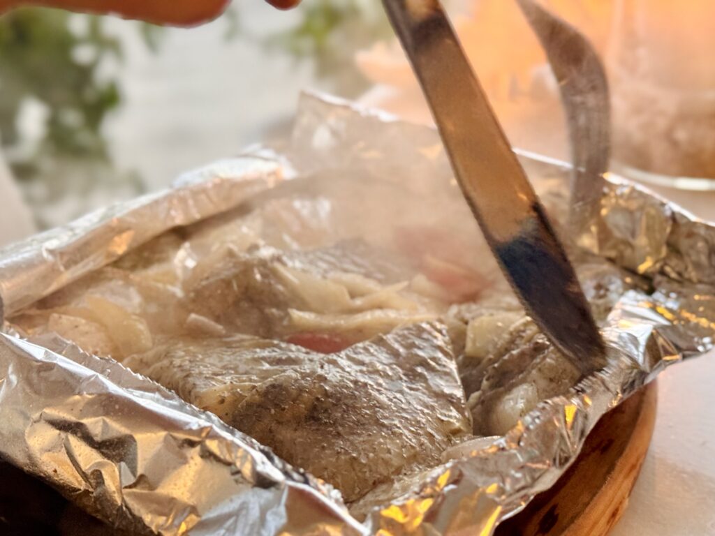 コンラッドコサムイ アズール ディナーで食べたメニュー