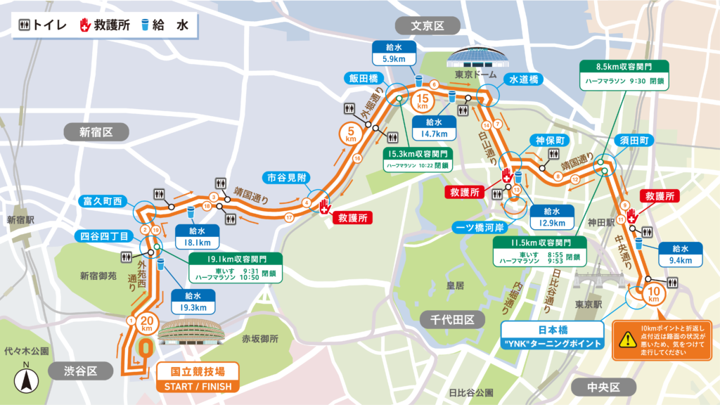 東京レガシーハーフマラソン2025 コース