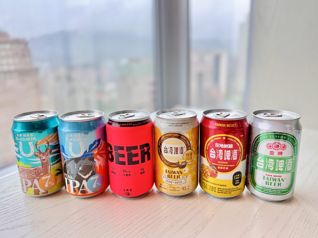 ハンブルハウス台北 宿泊中に台北101のスーパーで購入したビール