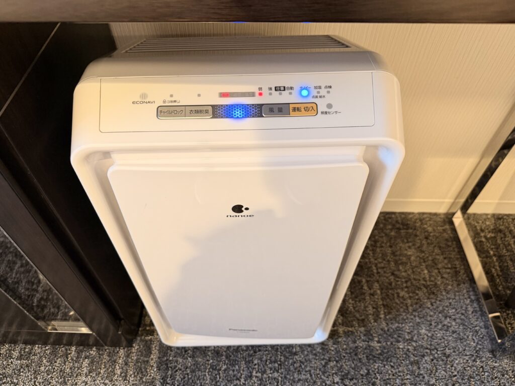 ダブルツリーbyヒルトン東京有明 ゲストルーム 空気清浄機