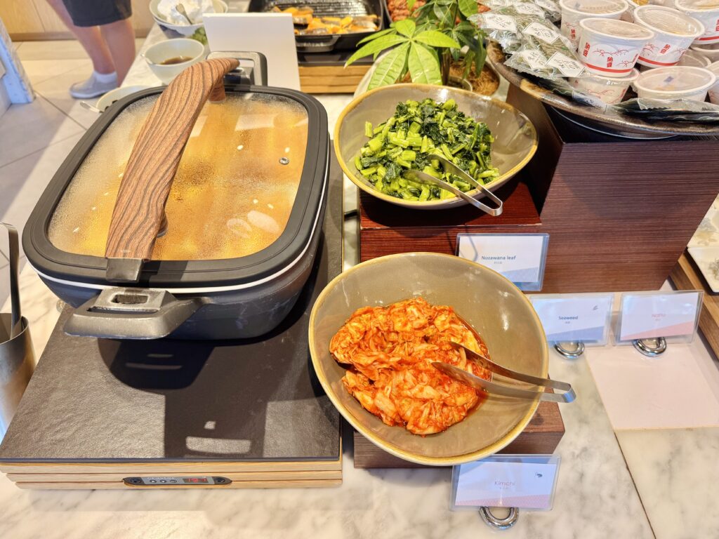 ダブルツリーby東京有明 朝食ビュッフェ ごはんのお供いろいろ