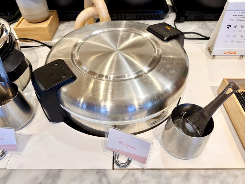 ダブルツリーby東京有明 朝食ビュッフェ ごはんとごはんのお供コーナー