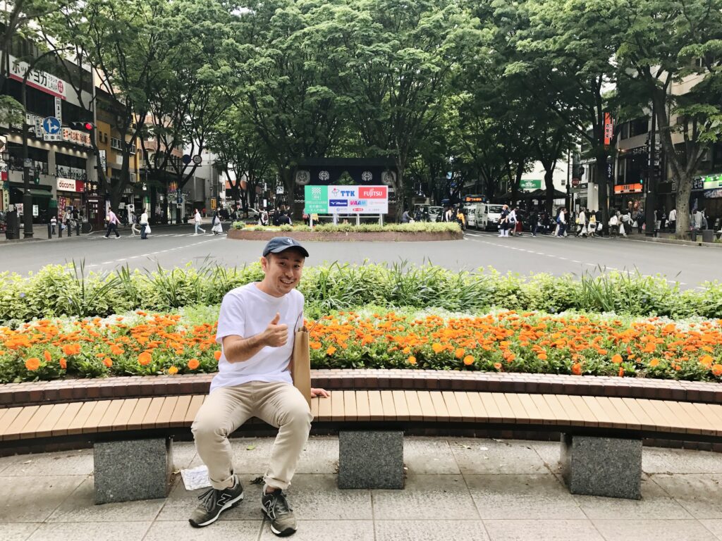 仙台国際ハーフマラソン 大会前日の定禅寺通りにて