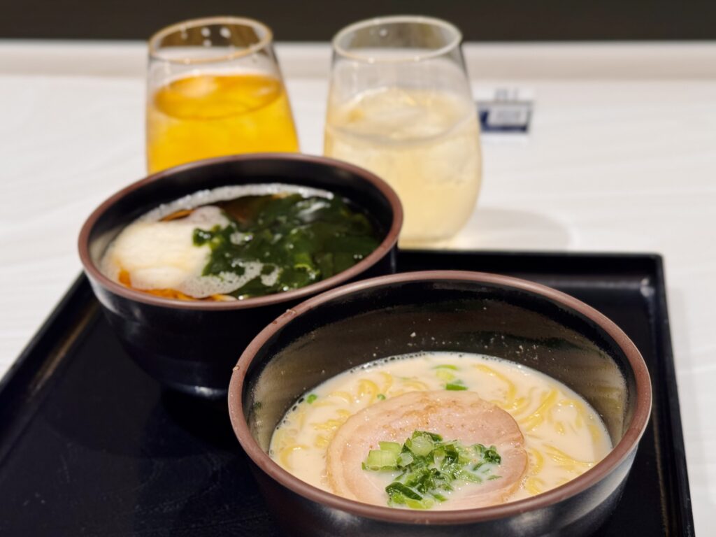 羽田空港第二ターミナル ANAラウンジのオーダーメニュー