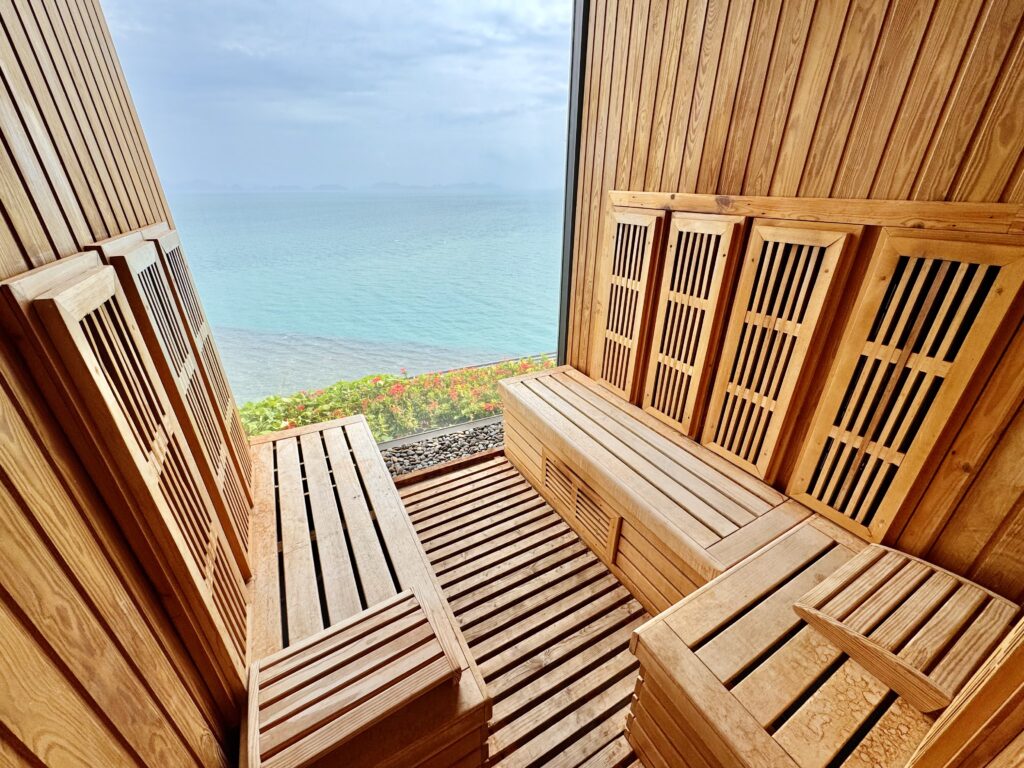 コンラッドコサムイ プライベートサウナ（ドライサウナ）の様子