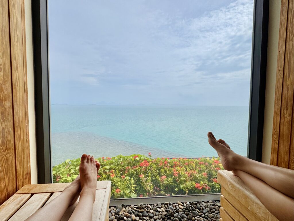 コンラッドコサムイ プライベートサウナ（ドライサウナ）を満喫