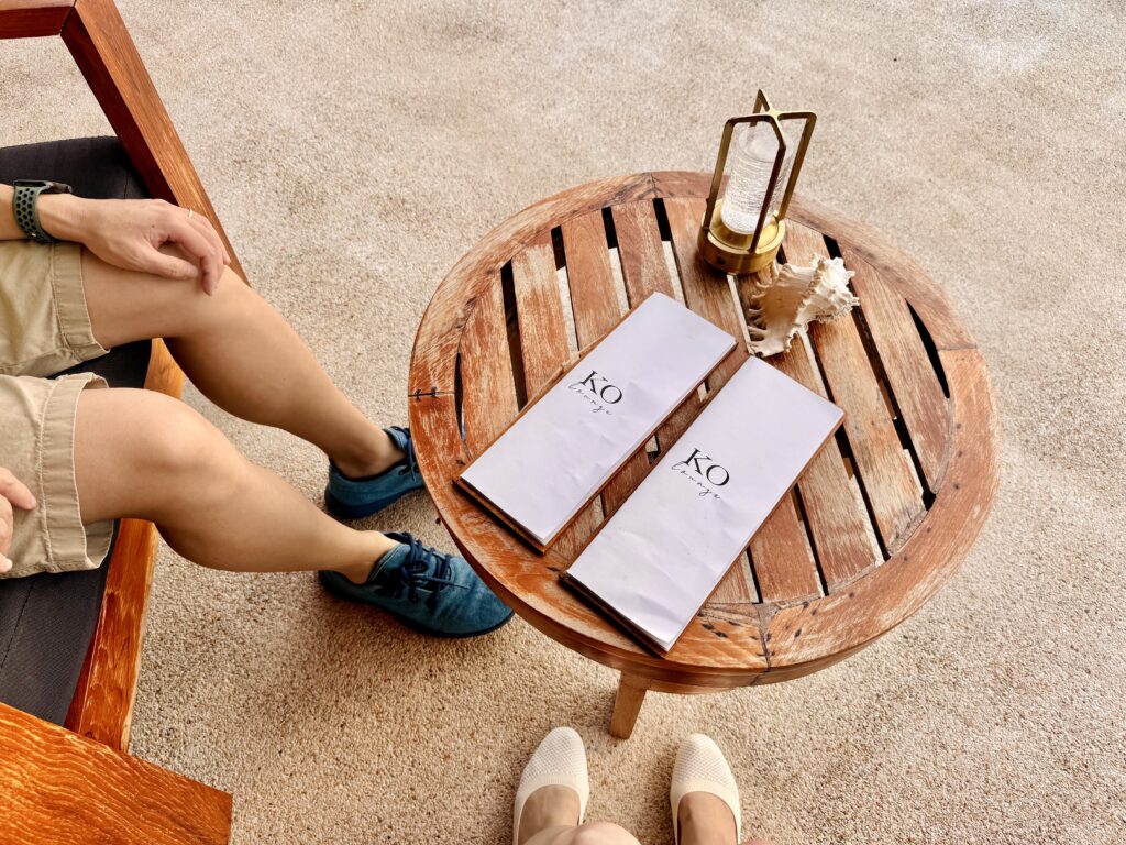 コンラッドコサムイ コラウンジのメニュー