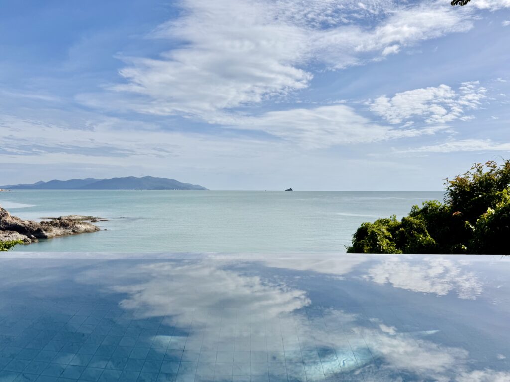 ケープファーンホテル オーシャンコテージ プールサイドからの景色