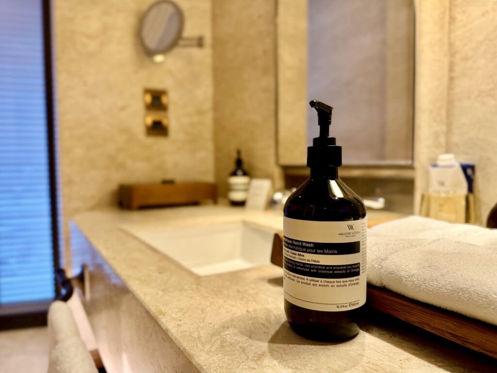 ウォルドーフアストリアバンコク アメニティはAesop