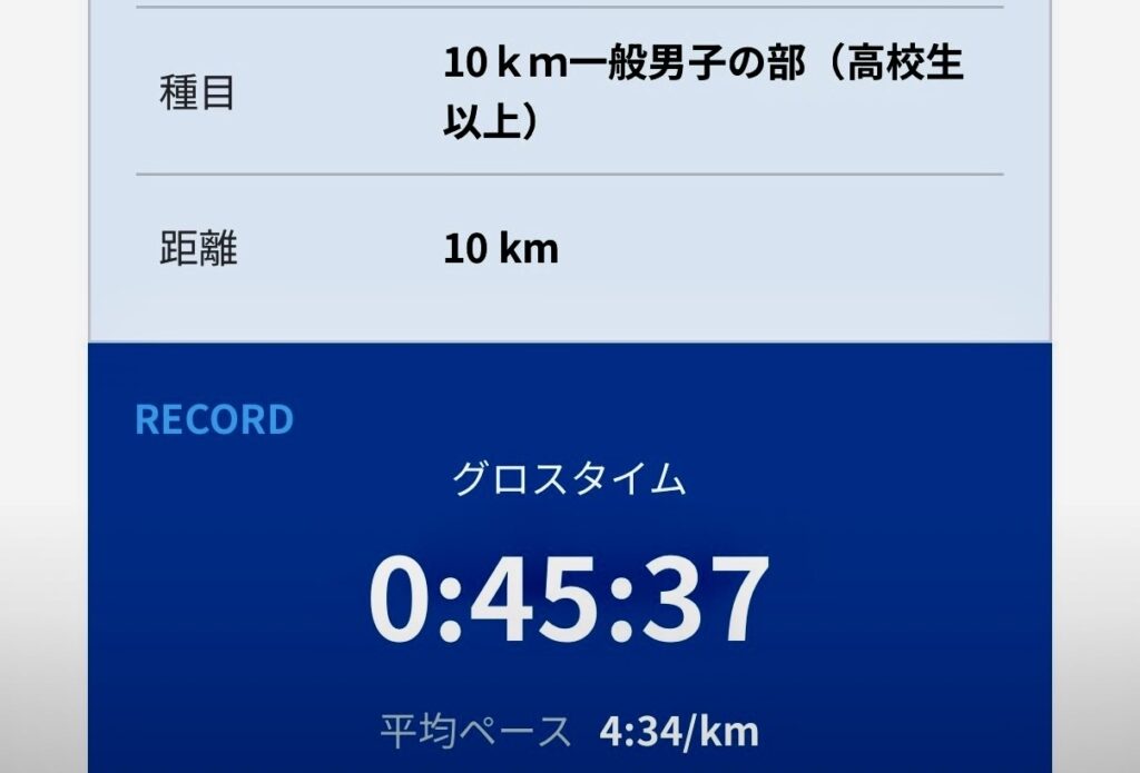 中央区民マラソン 10kmの記録