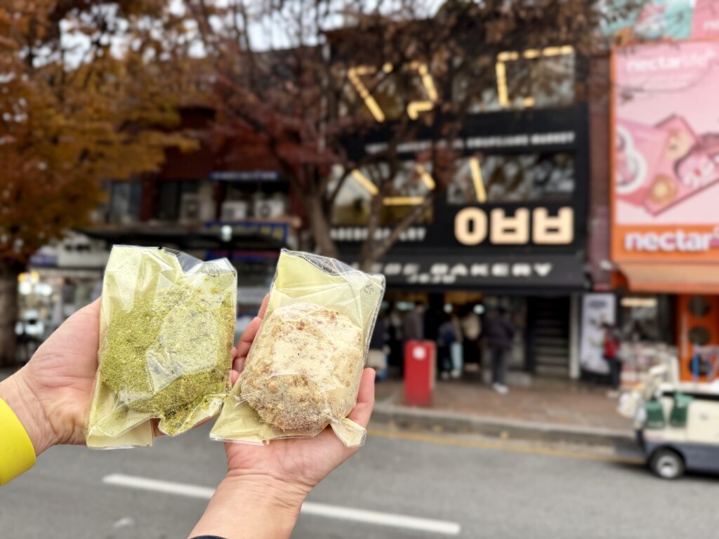 ソウル アベベベーカリーで購入したドーナッツ