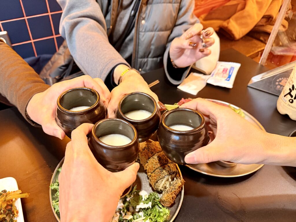 ソウル Ho Seonsaeng Jeonで飲んだマッコリ
