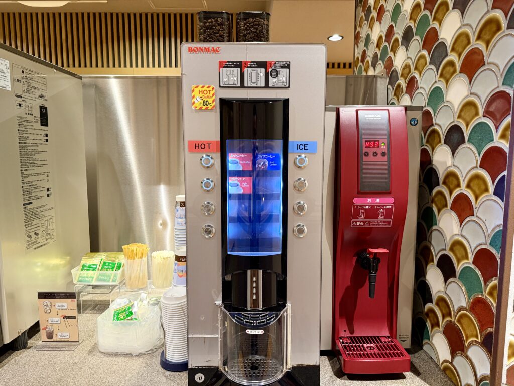 ドーミーイン東京八丁堀 旅籠のコーヒーマシーン