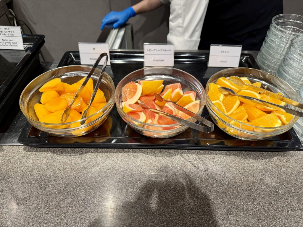 ドーミーイン東京八丁堀の朝食 フルーツ