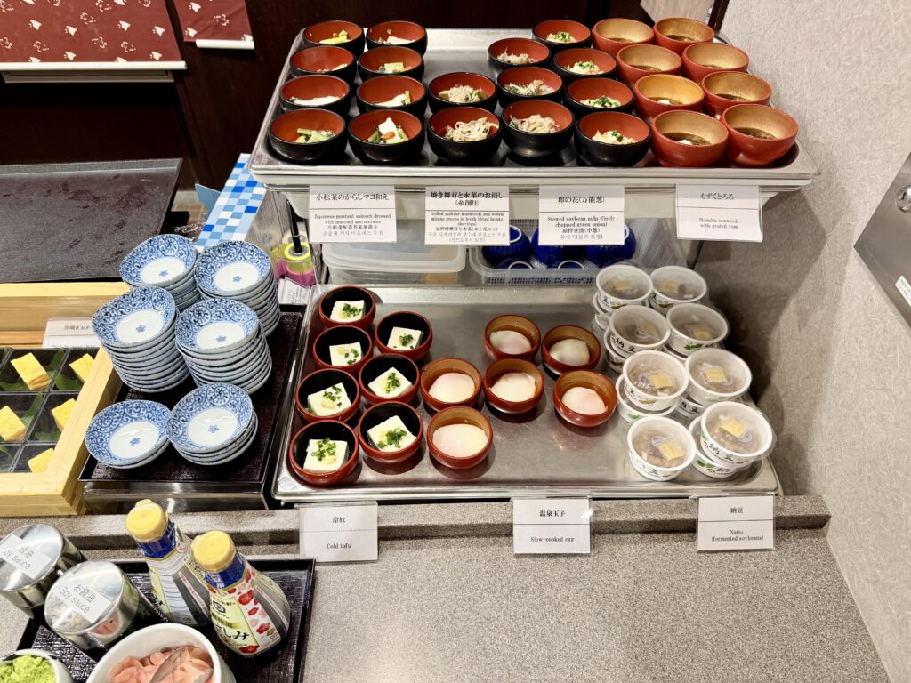 ドーミーイン東京八丁堀の朝食 小鉢横丁