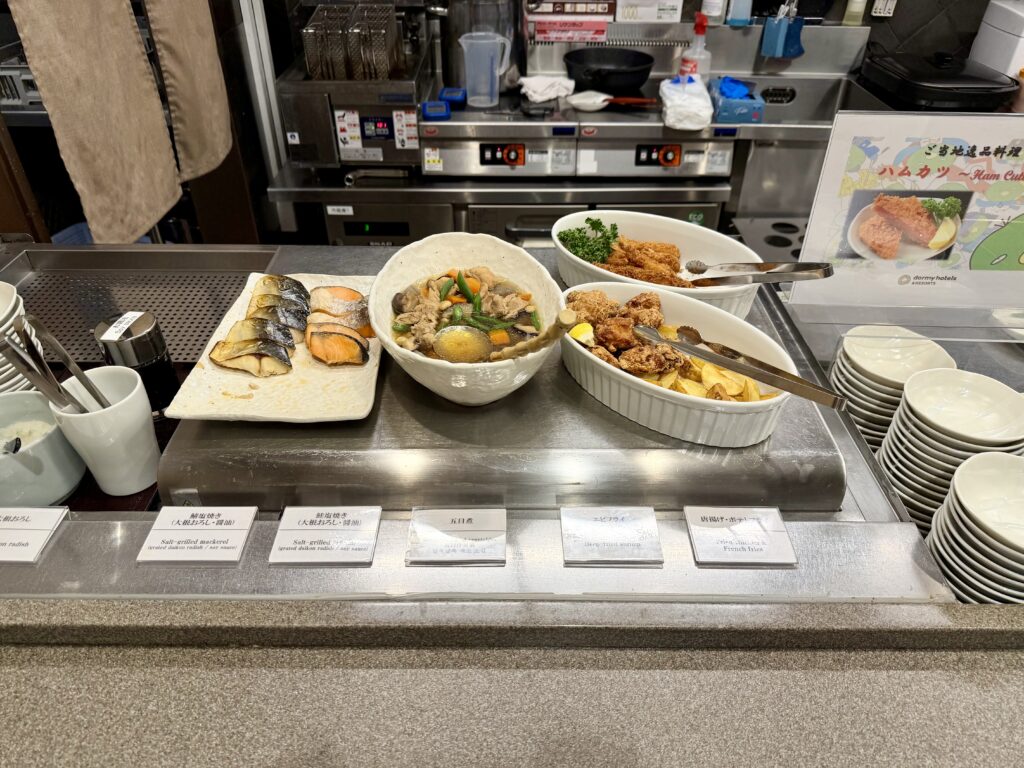 ドーミーイン東京八丁堀の朝食 ホットミール