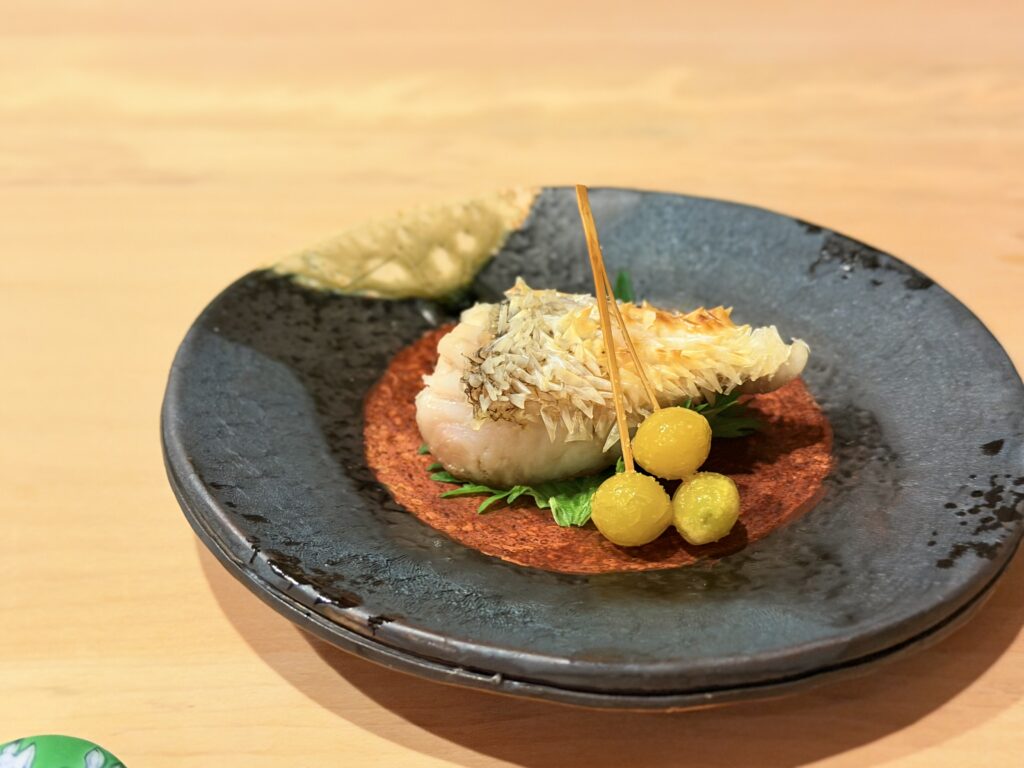 鮨大門 白甘鯛の鱗焼き