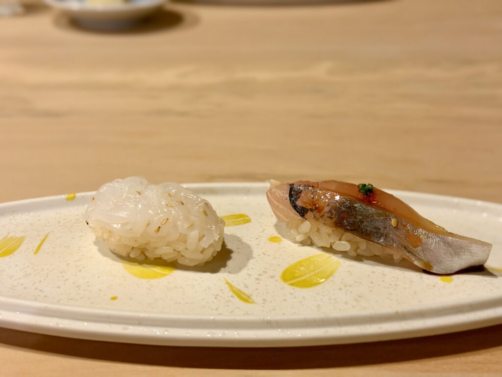 鮨大門 アオリイカと鯵