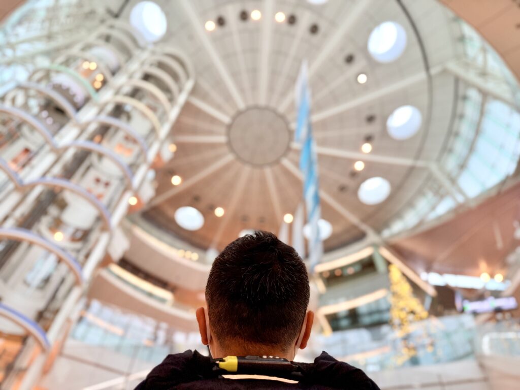 12月羽田空港第二ターミナルの様子