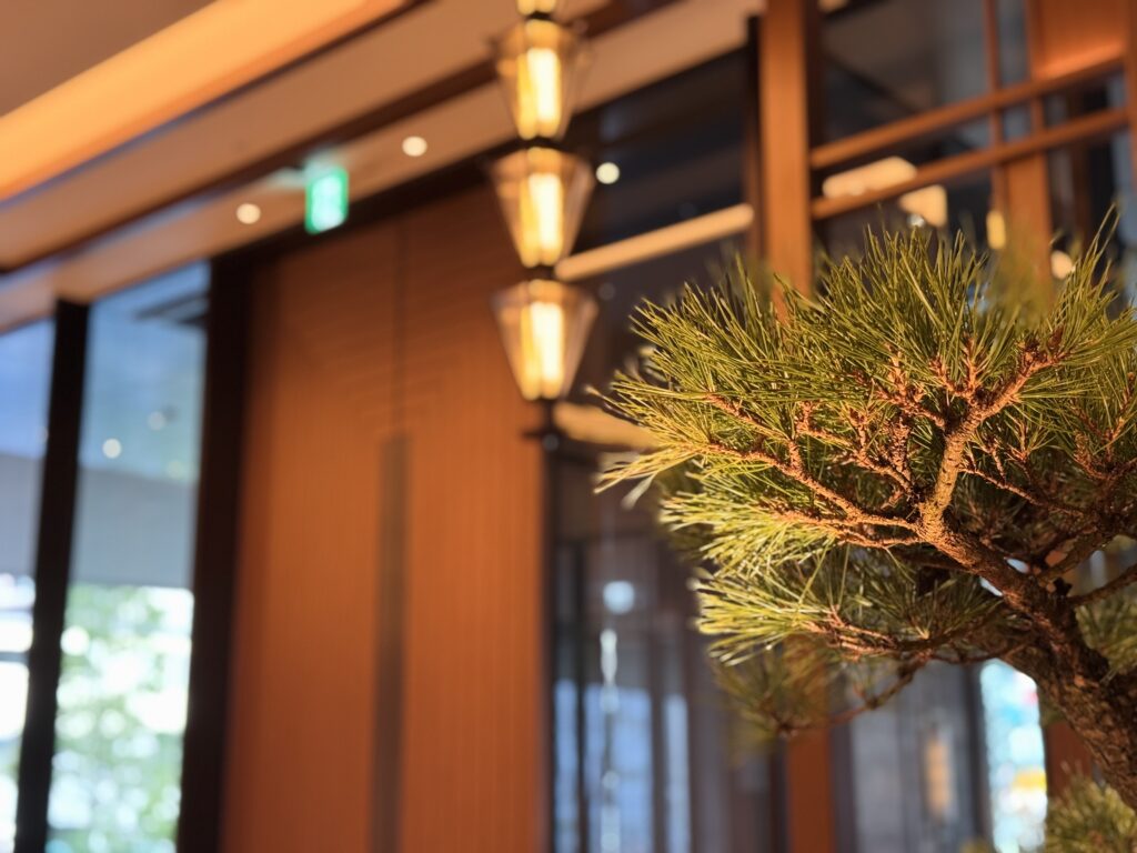 ウォルドーフアストリア大阪にて