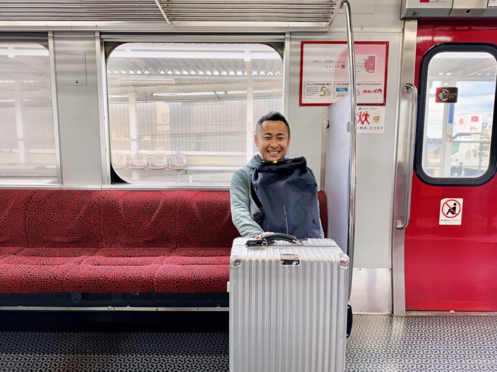 北九州帰省 電車内の様子