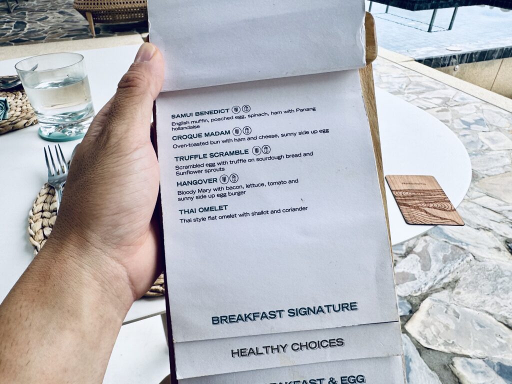 サムイ島のマラスカサムイ アラカルトメニュー シグネチャー