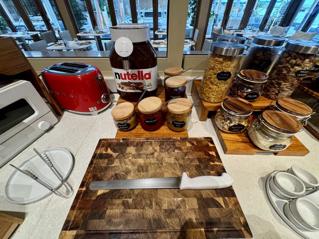 サムイ島のマラスカサムイ 朝食ビュッフェ ジャムなど