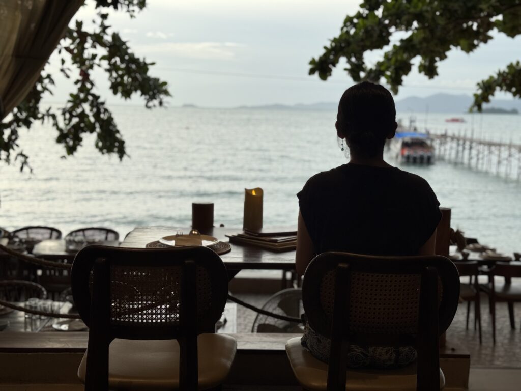 サムイ島 Sabienglae (サビアンレー) バンラックビーチ店 座席からの眺め