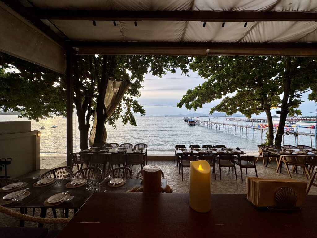 サムイ島 Sabienglae (サビアンレー) バンラックビーチ店 座席からの眺め