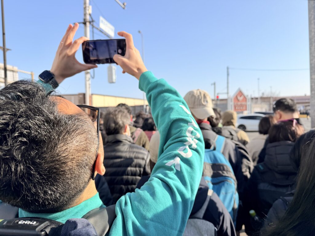 フロストバイトロードレース 横田基地へ到着