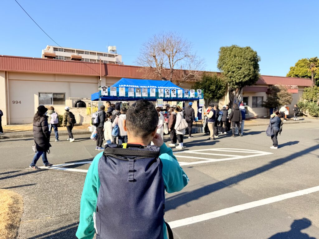 フロストバイトロードレース 横田基地内のオリジナルグッズ売り場