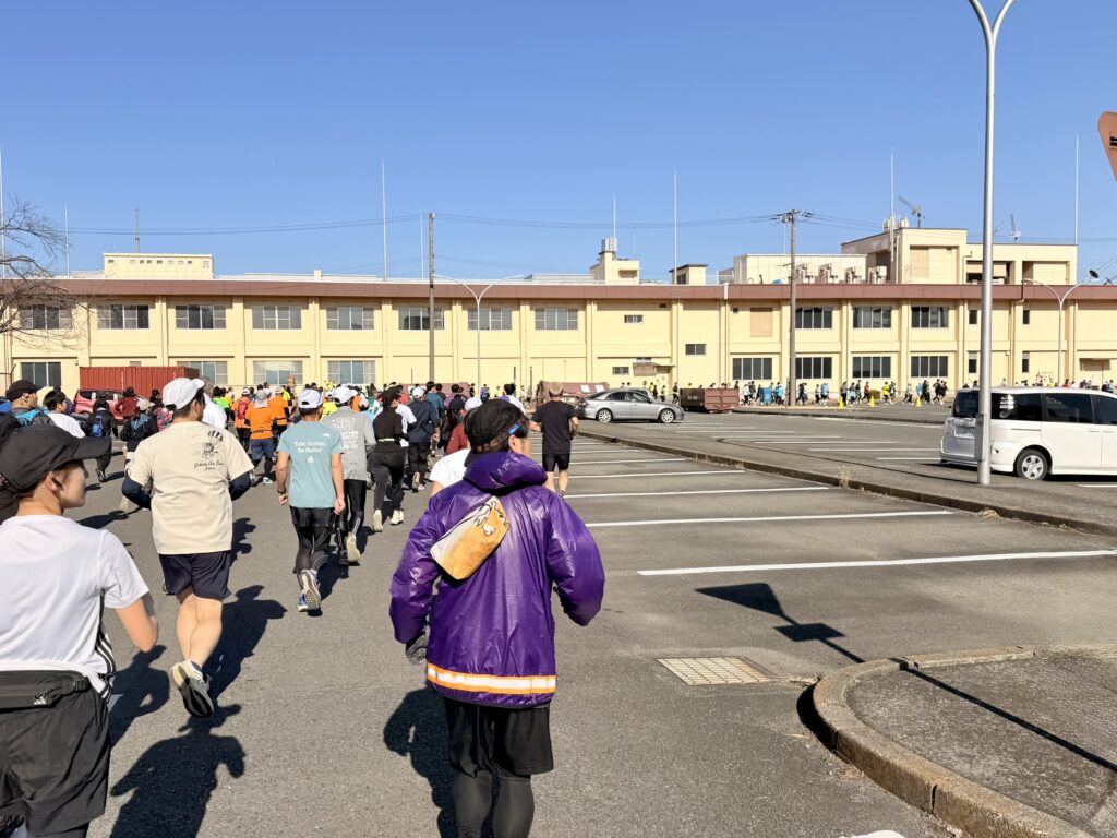 フロストバイトロードレース 大会序盤の様子