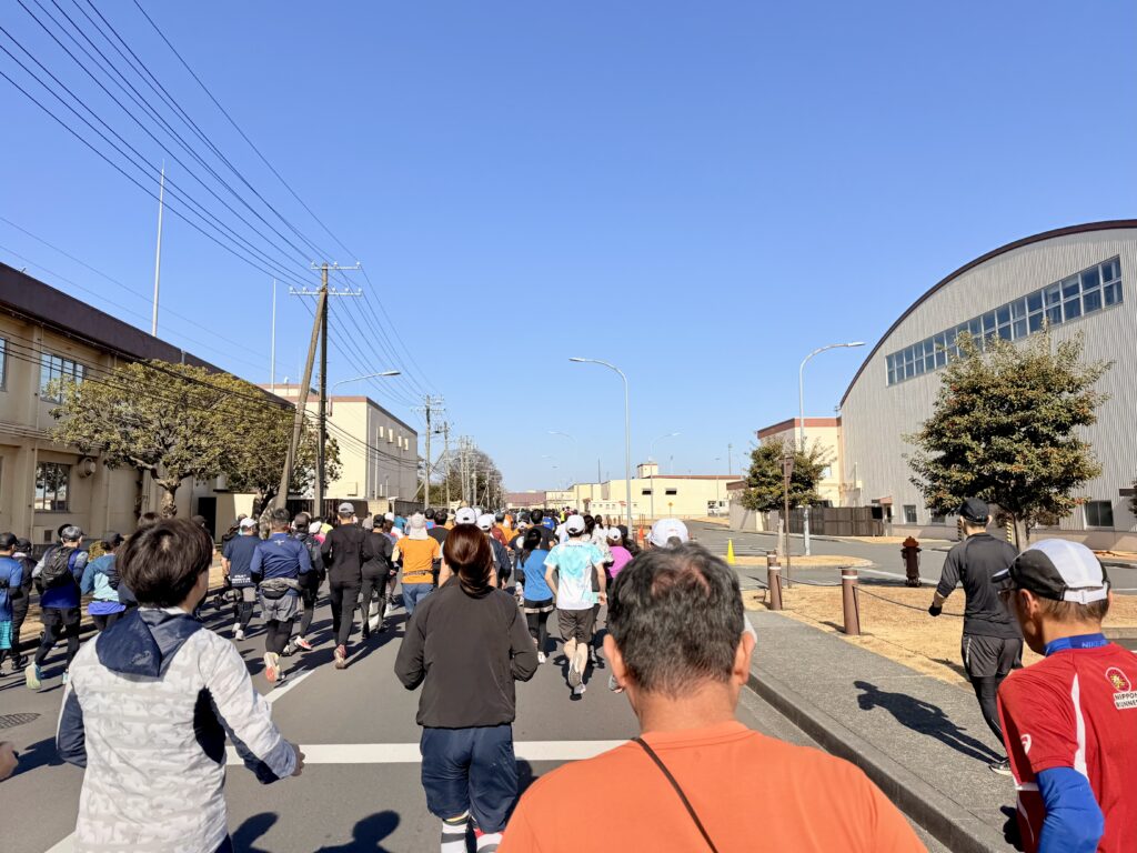 フロストバイトロードレース 大会序盤の様子