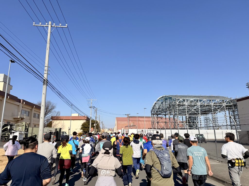 フロストバイトロードレース 大会序盤の様子