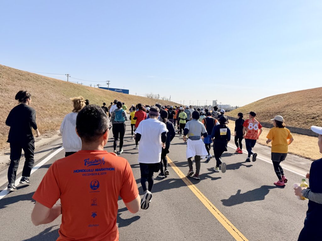 フロストバイトロードレース 大会中盤の様子