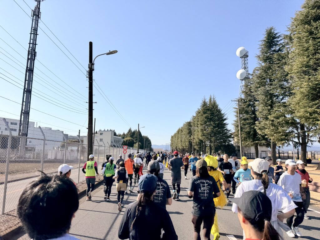 フロストバイトロードレース 大会中盤の様子