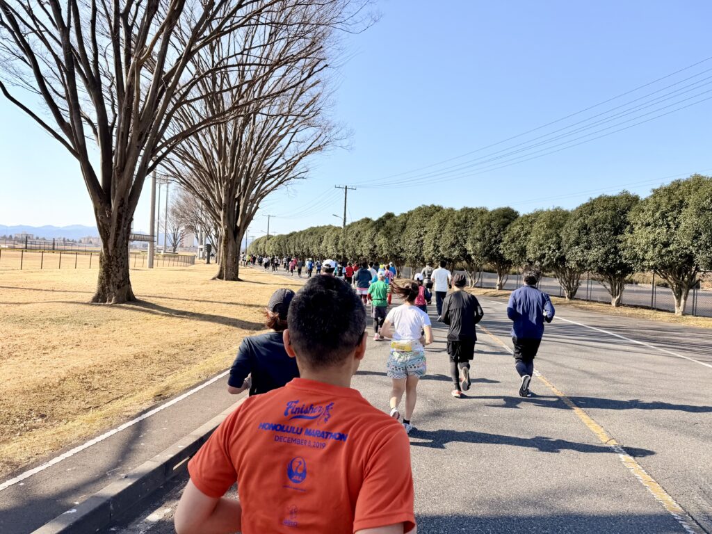 フロストバイトロードレース 大会中盤の様子