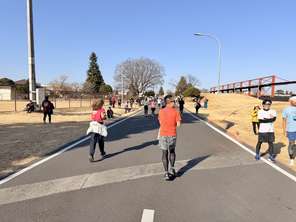 フロストバイトロードレース もうすぐゴール