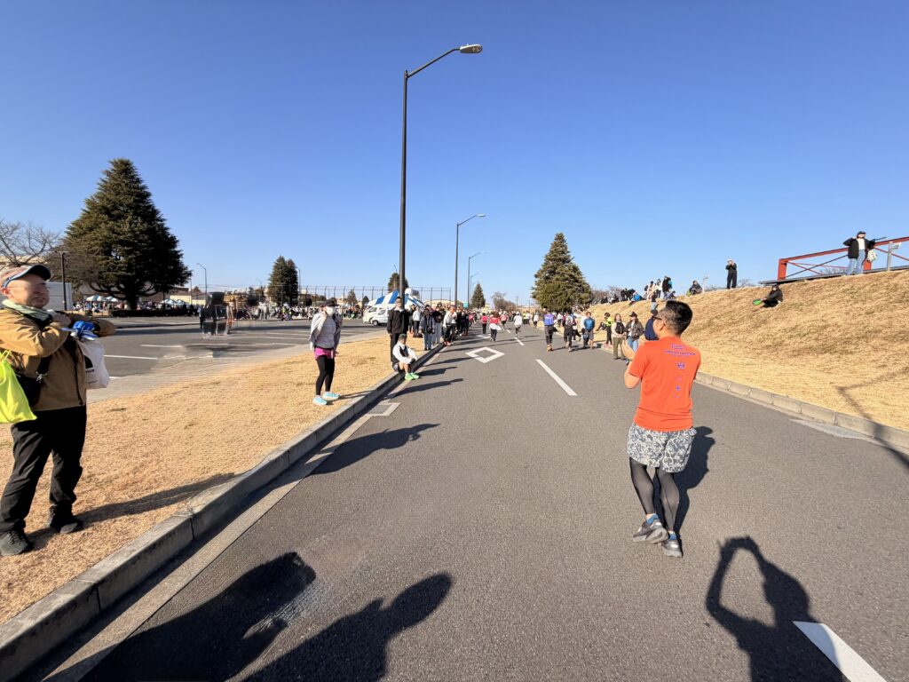 フロストバイトロードレース もうすぐゴール