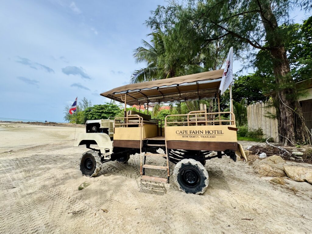 ケープファーンホテル 送迎用の水陸両用車