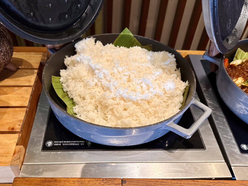 コンラッド コ サムイ 朝食 スチームライス