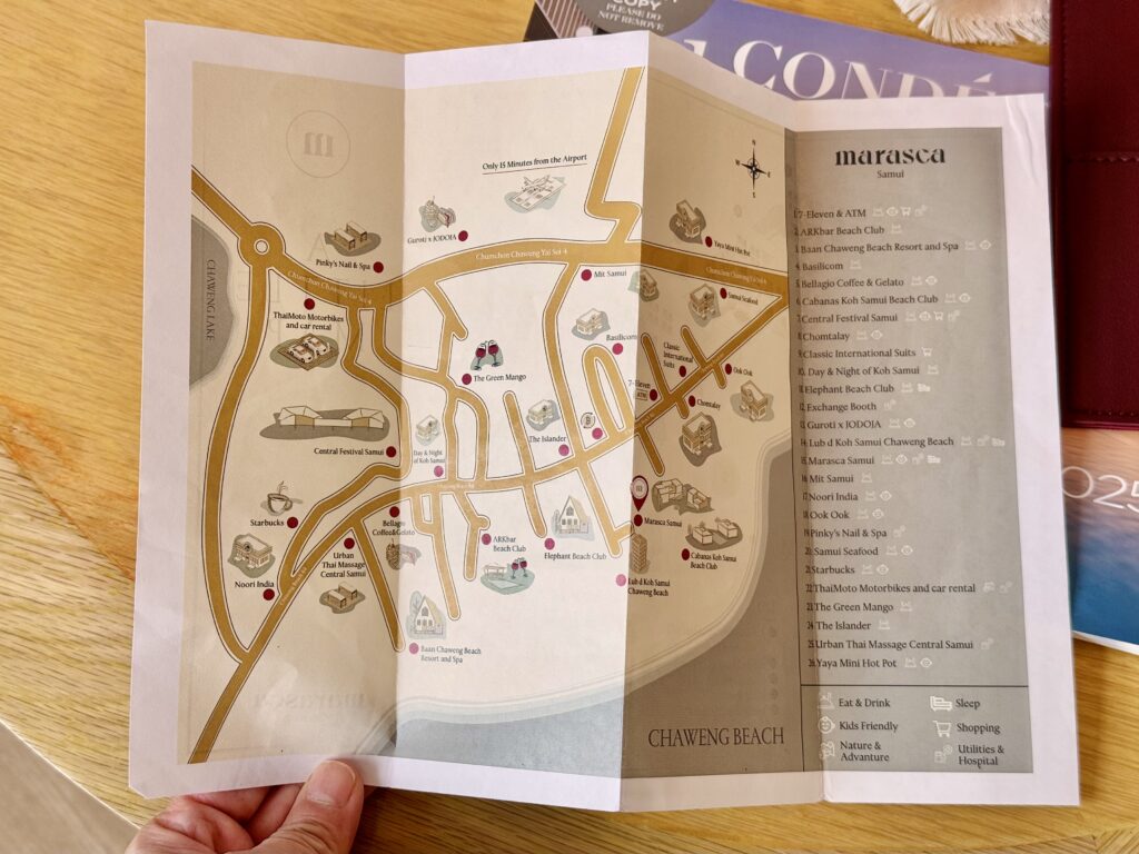 サムイ島 マラスカサムイ(SLH)客室のMAP