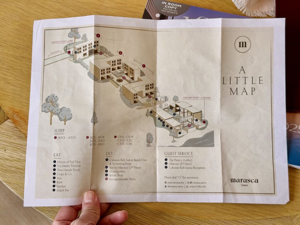 サムイ島 マラスカサムイ(SLH)客室のMAP