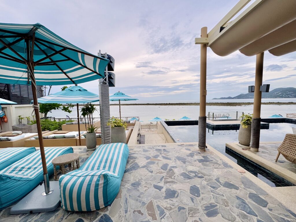 マラスカサムイ ビーチクラブ「CABANAS(カバナス)」からの景色