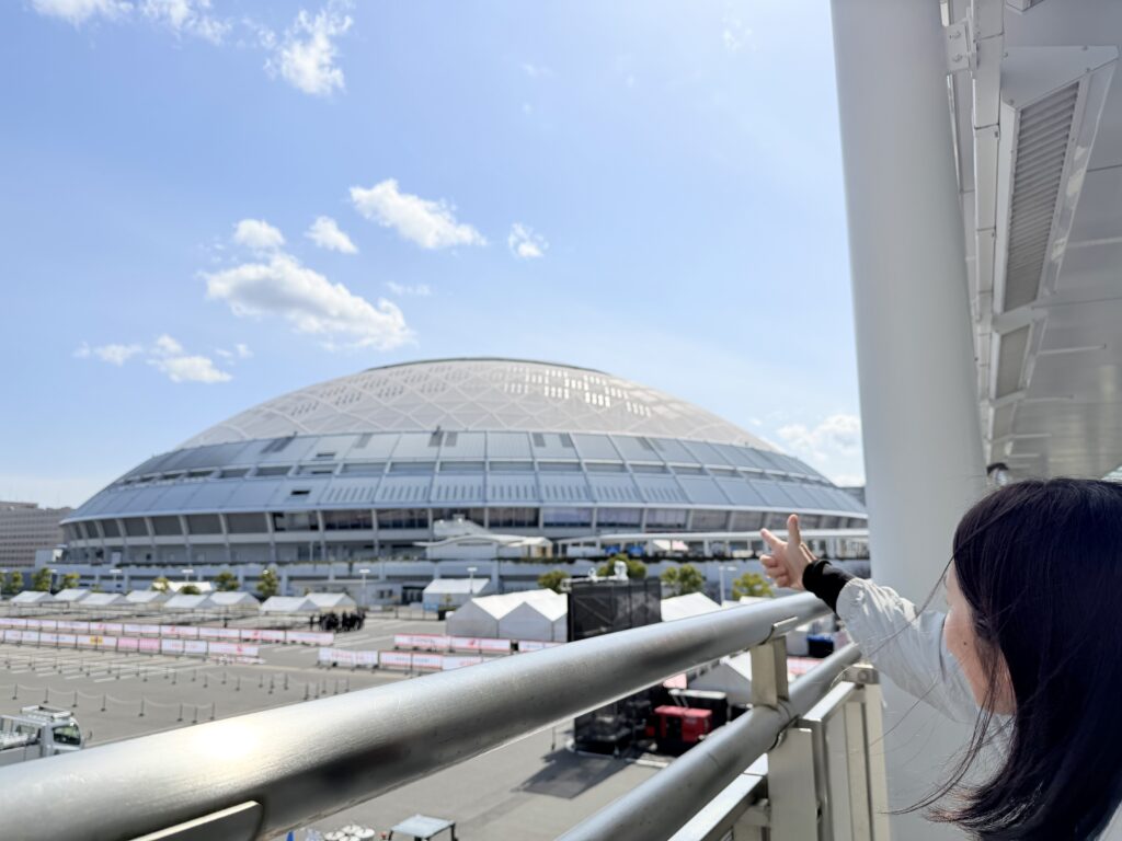 名古屋シティマラソンのアスリートビブス受け取りのためバンテリンドームへ